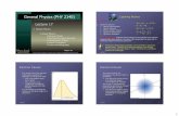 General Physics (PHY 2140) Lightning Reviealan/2140Website/Lectures/Lecture17_by4.pdf · General Physics (PHY 2140) Lecture 17 ¾Modern Physics 9Atomic Physics 9Electron Clouds ...