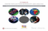 CEMAS...CEMAS Key Services •orld class multi scale imaging facility: W optical scale to atomic scale • A unique, custom-designed environment where every instrument meets or exceeds