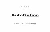 20 1 8 · one automotive auction and two AutoNation USA stores. Our brand extension strategy also includes AutoNation Pre-Owned 360, which encompasses our technology, processes, and
