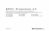 MXI -Express x1 - National TM-Express x1 MXI-Express x1 Series User Manual MXI-Express x1 Multisystem eXtension Interface for PCI, PCI Express, CompactPCI/CompactPCI Express, ExpressCard,