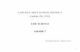 CARLISLE AREA SCHOOL DISTRICT Carlisle, PA 17013 · CC.3.5.6-8.C Follow precisely a multistep procedure when carrying out experiments, taking measurements, or performing technical