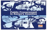 Public Procurement in Kenya’s Counties · 2019-03-10 · viii 1 TransparencyInternational[TI].(2014).Public procurement in Kenya: Cash cow for the corrupt or enabler for public
