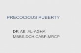 PRECOCIOUS PUBERTY - kau disorders.pdf · Puberty Puberty (Latin pubescere, to be covered with hair) The stage between the onset of secondary sexual characteristics and the completion