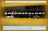 ANTHROPOLOGY - sup.org · 2 Political and legal anthroPology Food in Cuba The Pursuit of a Decent Meal Hanna Garth Food in Cuba follows Cuban fami- lies as they struggle to maintain