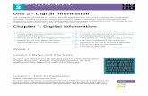Chapter 1: Digital Information · through the introduction of two new widgets, the Text Compression Widget in Lesson 2 and the Pixelation Widget in Lessons 3 and 4. As with the Internet