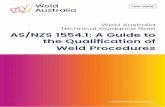 Weld Australia Technical Guidance Note AS/NZS 1554.1: A ... · 3.1 Welding Procedure Qualification Record (PQR) This document is mandatory and is the critical record in the development