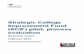 Strategic College Improvement Fund (SCIF) pilot: …...Executive Summary Background The Strategic College Improvement Fund (SCIF) was launchedas a pilot on 24 th October 2017. The