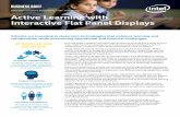 Active Learning with Interactive Flat Panel Displays · The ViewSonic ViewBoard* The ViewSonic ViewBoard IFPD education solution takes advantage of Intel technology and comes preloaded