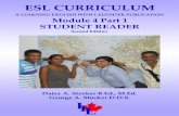 ESL CURRICULUM · (ESL) Curriculum Series includes four Modules. Each Module has 20 lessons in Part 1 and 20 in Part 2. The new concepts are incrementally introduced. Each lesson