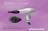 Hydraprotect Salon 2000 - Philips · 2003-11-13 · 15% kelembapan.Ujian saintifik menunjukkan yang pengeringan berterusan pada suhu yang melampau boleh menyebabkan lampau kering