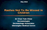 Rashes Not To Be Missed In Children - cfps.org.sg · Rashes not to be missed in children Rashes that may lead to significant morbidity, or even mortality, if not treated early or