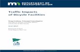 Traffic Impacts of Bicycle Facilitiesdot.state.mn.us/research/reports/2017/201723.pdf · 2017-06-21 · Traffic Impacts of Bicycle Facilities FINAL REPORT . Prepared by: John Hourdos
