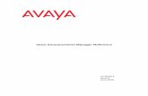Voice Announcement Manager Reference - Avaya · Voice Announcement Manager User Reference vi Backing Up.....82