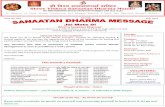 What is Sanaatan Dharma?shreevsdm.org/wp-content/uploads/2018/01/VSDM-newsletter014.pdf · enchanting lord krishna mantra and reciting 1008 names of lord vishnu, thereafter bhajan