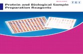 Protein and iological aple Preparation eagents · Protein and iological aple Preparation eagents Reagents for gel preparation, bu˜er preparation, etc. 2X SDS-PAGE Sample Bu˜er (2-Mercaptoethanol
