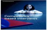 Competency based interviews - Regulatory Professionals · 2017-06-22 · Competency based interviews Sometimes known as situational or behavioural interviews, this style of interview