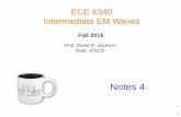 ECE 6340 Intermediate EM Waves - University of Houstoncourses.egr.uh.edu/ECE/ECE6340/Class Notes/Topic 1... · ECE 6340 . Intermediate EM Waves . 1 . Debye Model . Molecule: This