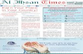 Al Ihsan Times Ihsan... · 2019-04-11 · Al Ihsan Times World News 3 E THEKWINI Municipality, together with other member states of the South African Cities Network, are two steps