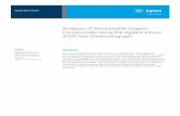 Analysis of Semivolatile Organic Compounds Using …...2 Introduction Gas chromatography/mass spectrometry (GC/MS) is widely regarded as the analytical technique of choice for the
