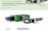 Peristaltic Industrial Tube Pump - Verderflex · of the pump. Prevention of obvious misuse (examples) u Note the operating limits of the pump with regard to temperature, pressure,