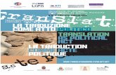 Programma definitivo translation as politial act A5 · (Université Paris Diderot) Shoot the interpreter: Reflections on the role of political interpreters as soft power tools Elena