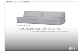 Armless looseback sofa - Amazon S3 · Armless assembly instructions looseback sofa. Smooth & Wrinkle-Free Fabric Covers: In addition to these printed instructions, you may want to