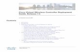 Cisco Virtual Wireless Controller Deployment Guide, …...Cisco Systems, Inc. Cisco Virtual Wireless Controller Deployment Guide, Release 7.5 Last Updated: January, 2018 Contents •