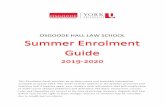2019 Summer Enrolment Guide - York University · 2019-07-19 · enrolment system; or • you try to add, exchange or transfer the same course or section, more than 100 times in a