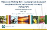 Phosphorus offsetting: How new urban growth can …riversymposium.com/wp-content/uploads/2018/11/162.pdfMember of Conservation Ontario Phosphorus offsetting: How new urban growth can