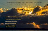 Detecting and Reporting Alpha Thalassemia In …...Detecting and Reporting Alpha Thalassemia In Newborns T. Davis, C. Moore, L. Nayak, M.C. Dorley, M. del Pilar Aguinaga, M. Chan,