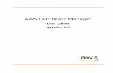 AWS Certiﬁcate Manager · Asymmetric Key Cryptography ... • Domain Name System (p. 4) • Domain Names (p. 4) Version 1.0 1. AWS Certiﬁcate Manager User Guide ACM Certiﬁcate