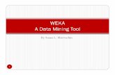WEKA Data Mining Toolsmiertsc/4397cis/WEKA_Data_Mining_Tool.pdfWEKA – Data Mining Software Developed by the Machine Learning Group, University of Waikato , New Zealand Vision: Build