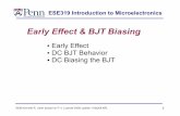Early Effect & BJT Biasingese319/Lecture_Notes/Lec_4_BJTBias1_08.pdfESE319 Introduction to Microelectronics 2008 Kenneth R. Laker (based on P. V. Lopresti 2006) update 11Sep08 KRL
