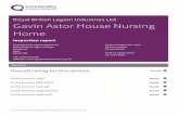 Royal British Legion Industries Ltd Gavin Astor …...2 Gavin Astor House Nursing Home Inspection report 12 June 2018 Summary of findings Overall summary This inspection was carried