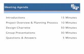 Meeting Agenda Introductions 15 Minutes Project Overview ...Meeting Agenda Introductions ... 15 Minutes 10 Minutes 50 Minutes Group Presentations Questions & Answers 30 Minutes 5 Minutes.