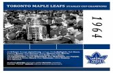 TORONTO MAPLE LEAFS STANLEY CUP …bigmouthsports.com/wp-content/uploads/2014/10/1964...1964 STANLEY CUP SEMI-FINAL 1 MONTRÉAL CANADIENS 85 v. 3 TORONTO MAPLE LEAFS 78 GM FRANK J.