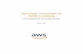 Security Overview of AWS LambdaSecurity and Compliance is a shared responsibility between AWS and the customer. This shared responsibility model can help relieve your operational burden