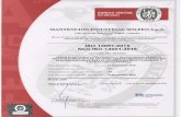 BUREAU VERITAS Certification 782B MANTENCION ... - Solfeo · MANTENCION INDUSTRIAL SOLFEO s.p.A. RUT: cane Tres sqs. CHILE Bureau Chile S el de de y m ISO 14001 :2015 NCh ISO 14001:2015