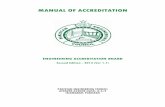 MANUAL OF ACCREDITATION - pec.org.pk OBA-Manual 2014.pdfA major achievement in this regard was publication of first Manual of Accreditation in 2007. This revised Manual of Accreditation
