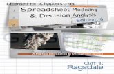 Spreadsheet Modeling & Decision Analysis...1.0 Introduction This book is titled Spreadsheet Modeling and Decision Analysis: A Practical Introduction toManagement Science, so let’s