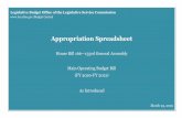 Appropriation Spreadsheet - Ohio LSC...Appropriation Spreadsheet Main Operating Budget Bill (FY 2020-FY 2021) House Bill 166—133rd General Assembly As Introduced March 25, 2019 Legislative