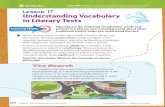 Lesson 17 Understanding Vocabulary in Literary Textsjplutt.weebly.com/uploads/5/7/1/6/57166409/vocabulary_in... · 2018-09-01 · Learning Target 270 Lesson 17 Understanding Vocabulary