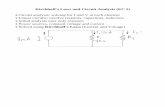 Kirchhoff's Laws and Circuit Analysis (EC 2)gchapman/e220/e220l3.pdf · Kirchhoff's Voltage Law (KVL) • Kirchhoff's Voltage Law (KVL) • Algebraic sum of the voltage drops around