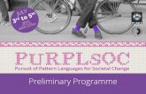 Preliminary Programme · Pursuit of Pattern Languages for Societal Change JULY 3 2015 rd to 5 th KREMS, AUSTRIA Preliminary Programme