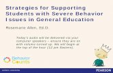 Strategies for Supporting Students with Severe Behavior ...images.pearsonassessments.com/images/PDF/Webinar/Behavior-Counts-Pisecco-Oct-2013.pdfClassroom expectations are visibly posted