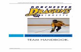 DORCHESTER RINGETTE ASSOCIATION TEAM …...DORCHESTER RINGETTE ASSOCIATION TEAM HANDBOOK Updated August 2016 Page 2 Table of Contents I. INTRODUCTION 2016‐17 Key Contacts .. ..
