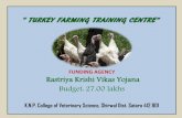 “ TURKEY FARMING TRAINING CENTRE”“ TURKEY FARMING TRAINING CENTRE” FUNDING AGENCY Rastriya Krishi Vikas Yojana Budget: 27.00 lakhs K.N.P. College of Veterinary Science, Shirwal