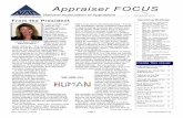 Appraiser FOCUS - NAA...NAA Appraiser FOCUS Page 1 A few months ago I had an ex-change with an-other NAA mem-ber who ex-pressed concern about the poor public perception of appraisers.