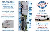 .com Service Service PPT Brouchure.pdf · 319-377-8244 We Offer Mobile experience and top notch customer service. On-The-Spot: •Annual Inspections •Winter & Summer Prep •Minor