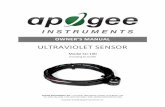 ULTRAVIOLET SENSOR - Apogee Instruments Sensor model number and serial number are located near the pigtail leads on the sensor cable. If you need the manufacturing date of your sensor,